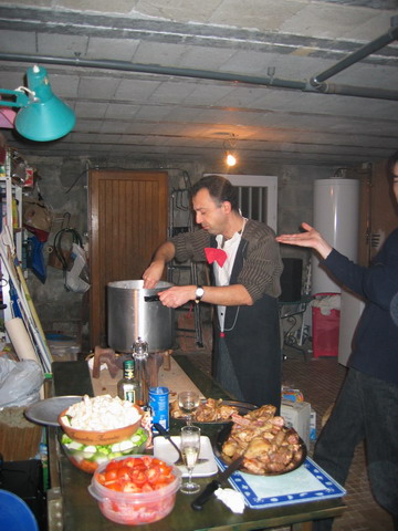 aux commandes du couscous, Patrice !
