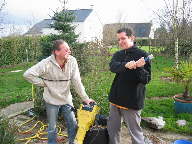 Bernard au marteau...